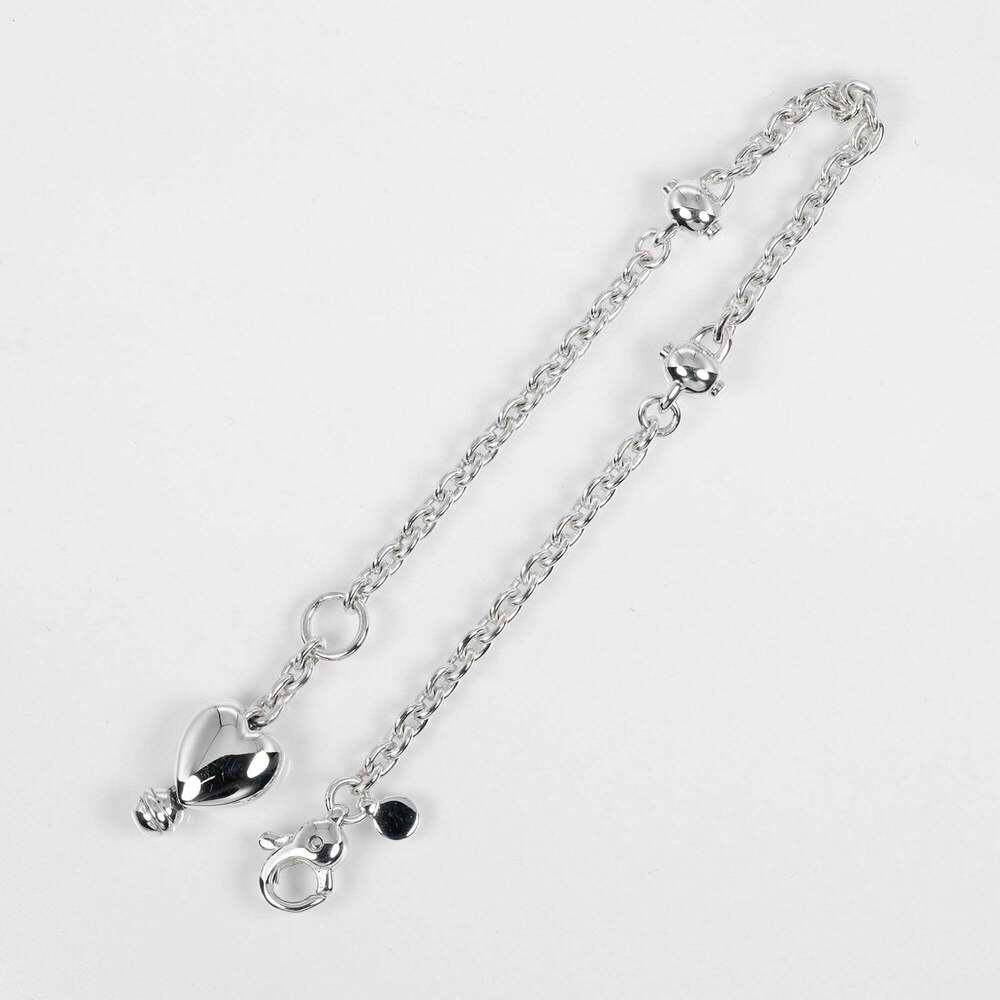 TIFFANY Authentic Silver Heart Charm Bracelet - Picture 6 of 7